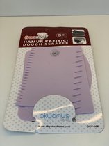 Fondant schraper - Kunststof Schraper voor taart / icing / cake / cupcake decoratie - Spatel - Fondant Snijder - Icing cutter scraper Keuken tool voor Marsepein en Fondant - Set va