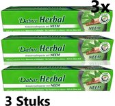 Dabur Herbal Toothpaste Neem 3x 155Gram| Dabur Kruidentandpasta Neem