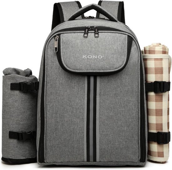 Kono Cooler bag - Sac à dos cool - Picnic - Sac de pique-nique avec  porte-bouteille -... | bol.com