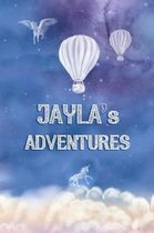 Jayla's Adventures: A Softcover Personalized Keepsake Journal for Baby, Cute Custom Diary, Unicorn Writing Notebook with Lined Pages