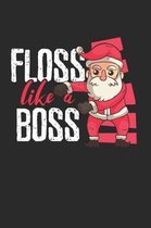 Santa floss like a boss Christmas Notebook