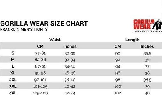 Gorilla Wear Franklin Tights - Zwart/Grijs Camo - XL - Gorilla Wear