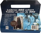 Lederen BBQ schort - Leer - Donkerbruin - Schort - BBQ - Barbecue