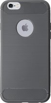 BMAX Carbon soft case hoesje geschikt voor Apple iPhone 6/6s Plus / Soft cover / Telefoonhoesje / Beschermhoesje / Telefoonbescherming - Grijs