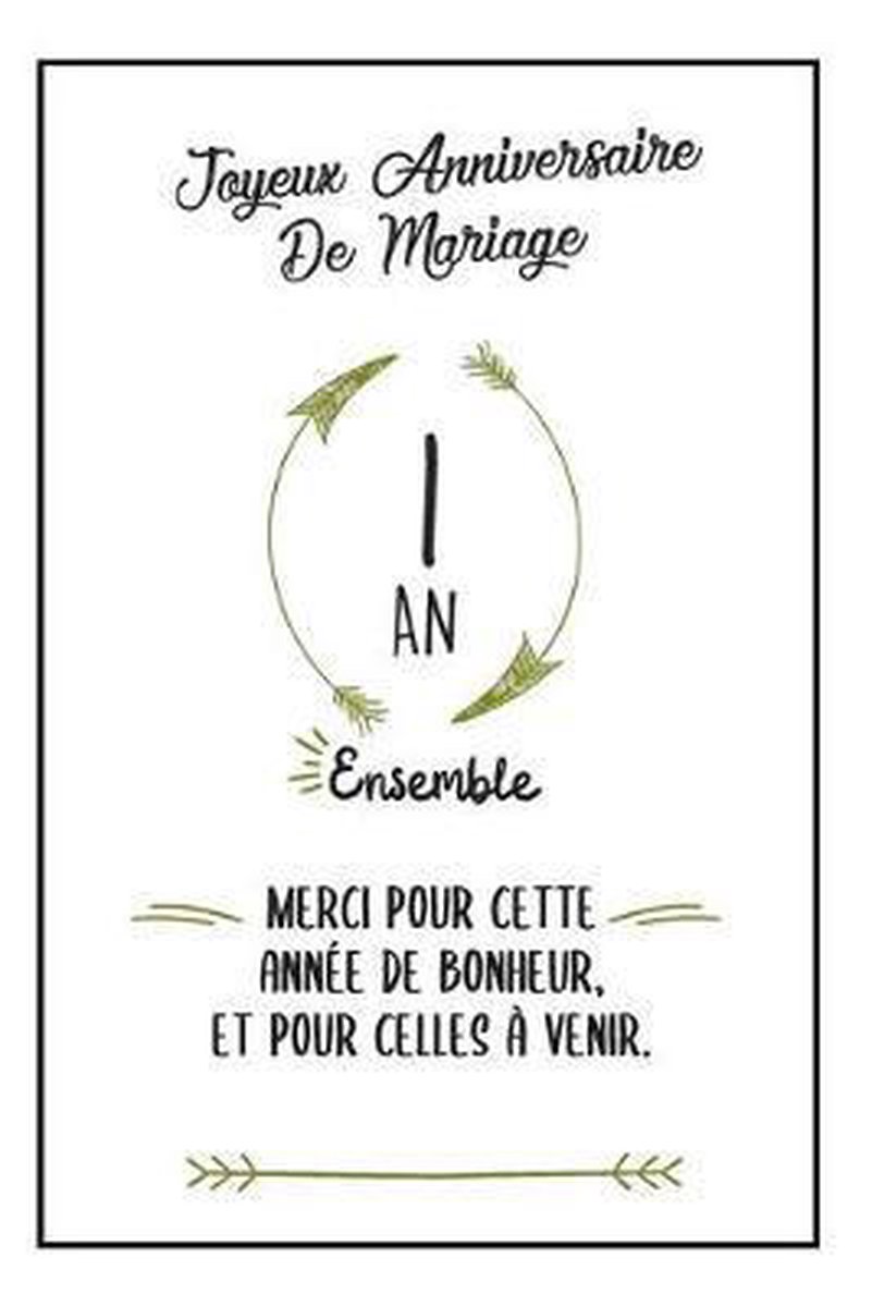 Joyeux Anniversaire De Mariage Carnet Id E Cadeau Noces De Coton Pour Femme Pour Bol Com