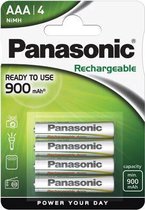 Panasonic 900mAh NiMh AAA Nikkel-Metaalhydride (NiMH) 1,2 V