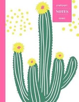 Graph Paper Notes 110 Pages: Cactus Notebook for Professionals and Students, Teachers, Architects, Scientists, Engineers, and Writers - Succulent L