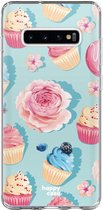 HappyCase Galaxy S10 Plus Flexibel TPU Hoesje Toetjes Print