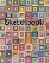 Sketchbook: Artist Sketchbook Draw and Write Journal. 103 Blank Paper with Black Rounded Corner Frame for Sketching, Drawing and W