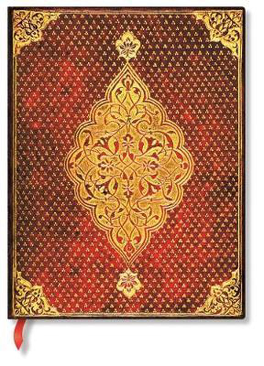 Paperblanks notitieboek blanco ultra golden trefoil 23x18 Golden Trefoil