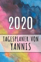 2020 Tagesplaner von Yannis: Personalisierter Kalender für 2020 mit deinem Vornamen