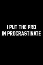 I Put The Pro In Procrastinate