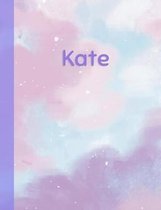 Kate: Personalized Composition Notebook - College Ruled (Lined) Exercise Book for School Notes, Assignments, Homework, Essay