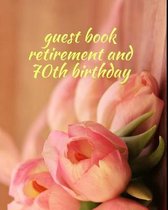 guest book retirement and 70th birthday: