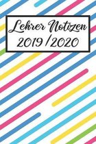Lehrer Notizen 2019 / 2020: Lehrerkalender 2019 2020 - Lehrerplaner A5, Lehrernotizen & Lehrernotizbuch f�r den Schulanfang
