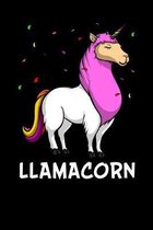 Llamacorn: Cute Llama Unicorn Notebook