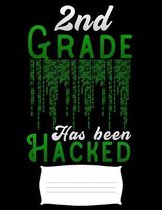 2nd grade has been hacked: white hackers second grade hacking Funny college ruled notebook paper for Back to school / composition book notebook,
