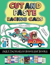 Preschool Worksheets (Cut and paste - Racing Cars)
