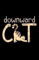 Downward Cat: 110 Pages Lined Notebook/Journal