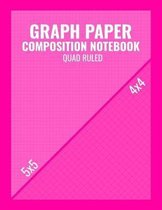 Graph Paper Composition Notebook Quad Ruled: Graphing Coordinate Grid 5x5 4x4 Doubled Sided