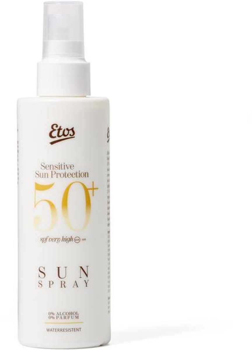 Etos Zonnebrand Spray SPF50+ - voor gevoelige huid - 200 ml | bol.com