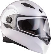 ARMOR AF-78 integraalhelm full face scooterhelm, motorhelm street fighter, Wit, XS, hoofdomtrek 53-54cm