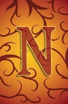 N: Monogram Initial ''N'' Gothic Notebook Journal 3D For Boys, Girls, Men, Women