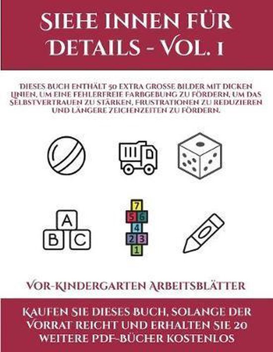 Vor-Kindergarten Arbeitsblatter (Siehe Innen Fur Details - V ... - cover