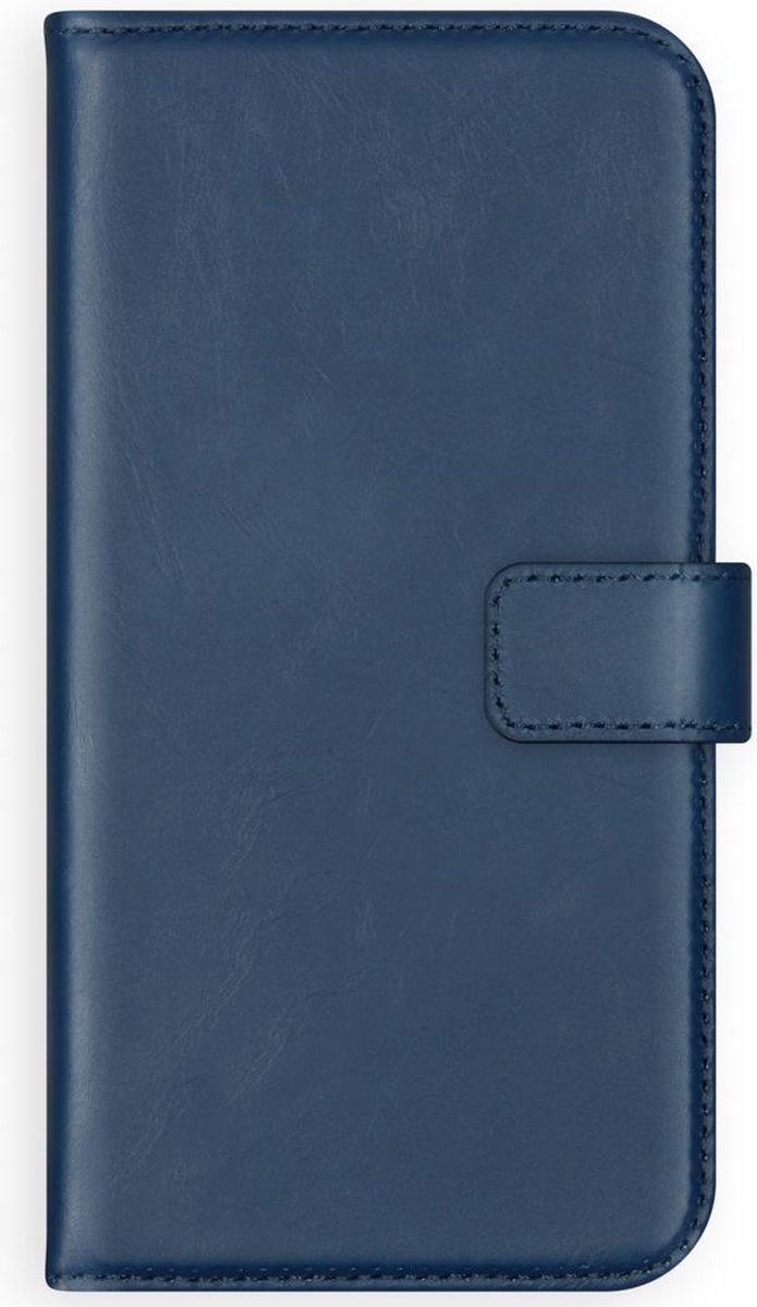 Selencia Hoesje Geschikt voor Huawei P Smart Hoesje Met Pasjeshouder - Selencia Echt Lederen Bookcase - Blauw