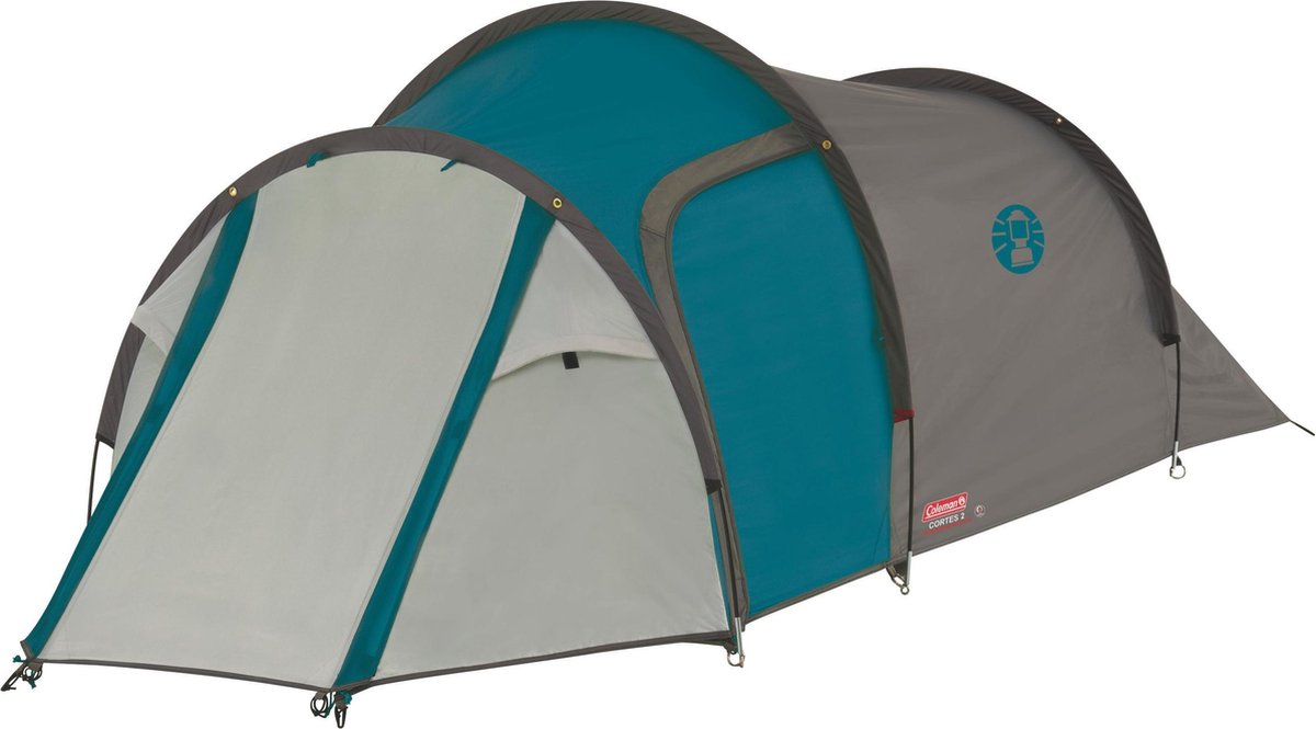 Coleman Cortes 2 Tunneltent - tent 2 persoons - ruime voortent - snel opzetten - Blauw/Wit – foto 2