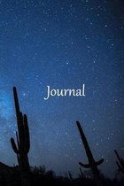 Journal: ''Twilight Cactus'' A 6''X9'' blank line journal notebook with a 100 page interior.