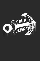I'm a captain: 6x9 Speedboat - grid - squared paper - notebook - notes