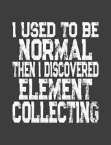 I Used To Be Normal Then I Discovered Element Collecting: College Ruled Composition Notebook