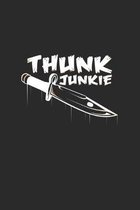 thunk junkie: 6x9 Knife Throwing - dotgrid - dot grid paper - notebook - notes