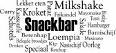 Muursticker4sale Muursticker Snackbar wolk