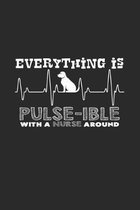 Everything is pulse-ible: 6x9 Pregnant Nurse - grid - squared paper - notebook - notes