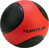 Tunturi Medicine Ball - Medicijnbal - Wall Ball - 3kg - Rood/Zwart - Rubber - Incl. gratis fitness app