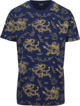 Urban Classics Heren Tshirt -XL- Dragon Blauw