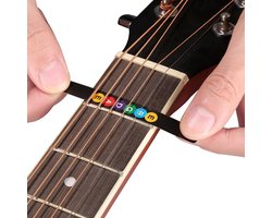 Gitaar fretboard stickers – Gekleurde stickers voor het spelen van gitaar – 12 stickers