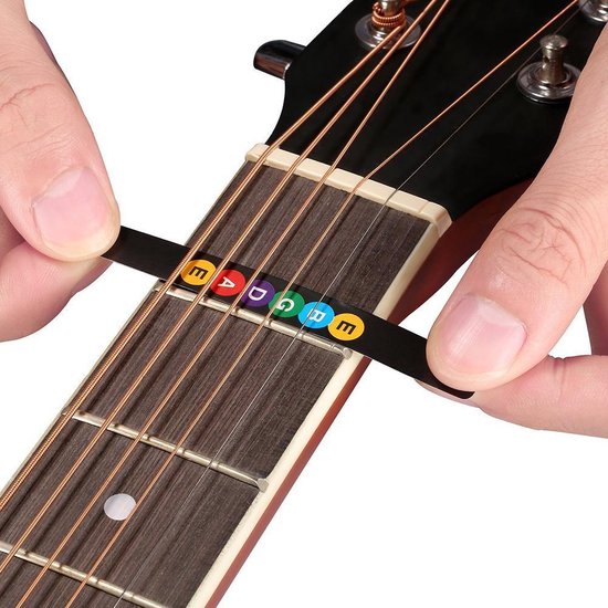 protest voorbeeld wasmiddel Gitaar fretboard stickers – Gekleurde stickers voor het spelen van gitaar –  12 stickers | bol.com