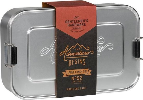 Kind Muf De gasten Gentlemen's Hardware lunchbox, kleur zilver | bol.com