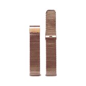 ZINZI 18 mm stalen mesh horlogeband roségoudkleurig RETBAND2