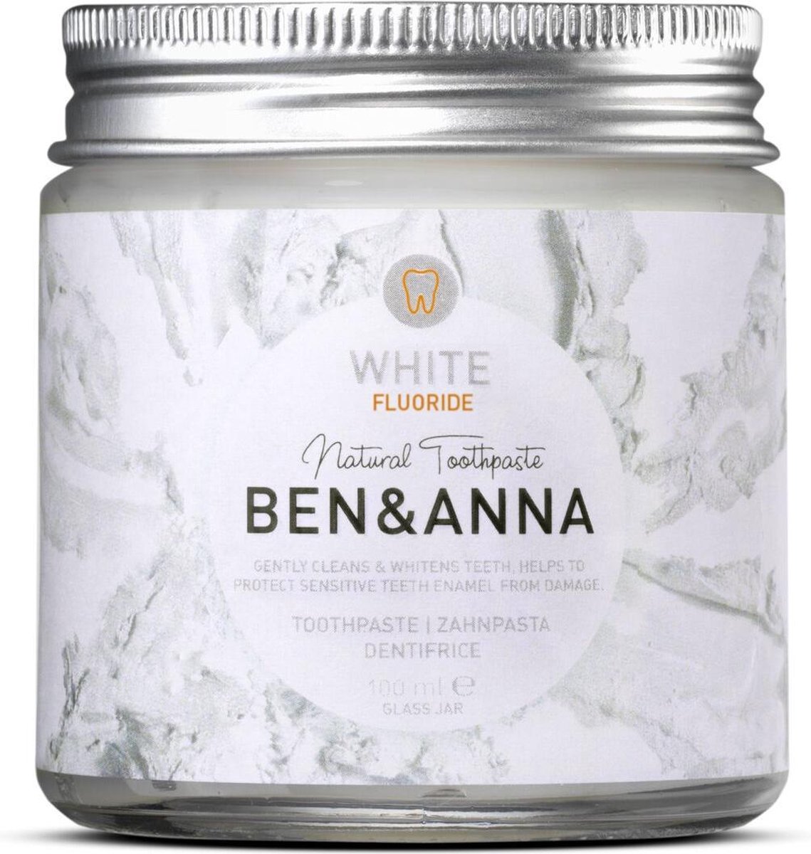 Goedkoopste BEN&ANNA whitening tandenpasta 100 ml met fluoride