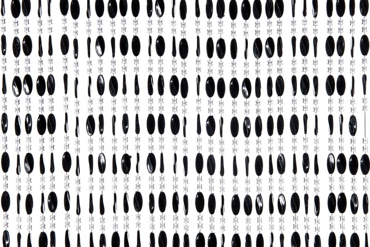Deurgordijn Charlotte Zwart 100x240cm