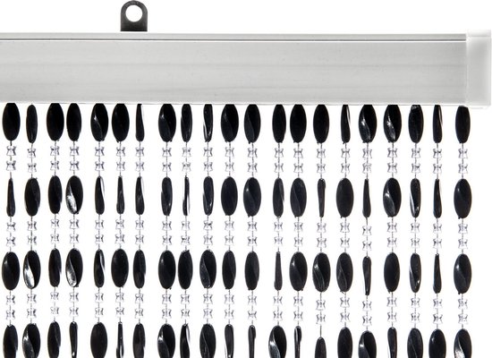 Deurgordijn Charlotte Zwart 100x240cm — afbeelding 3