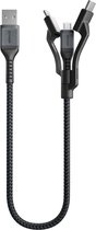 Nomad USB-A naar Universeel kabel met Kevlar® - 0.3M - 12W