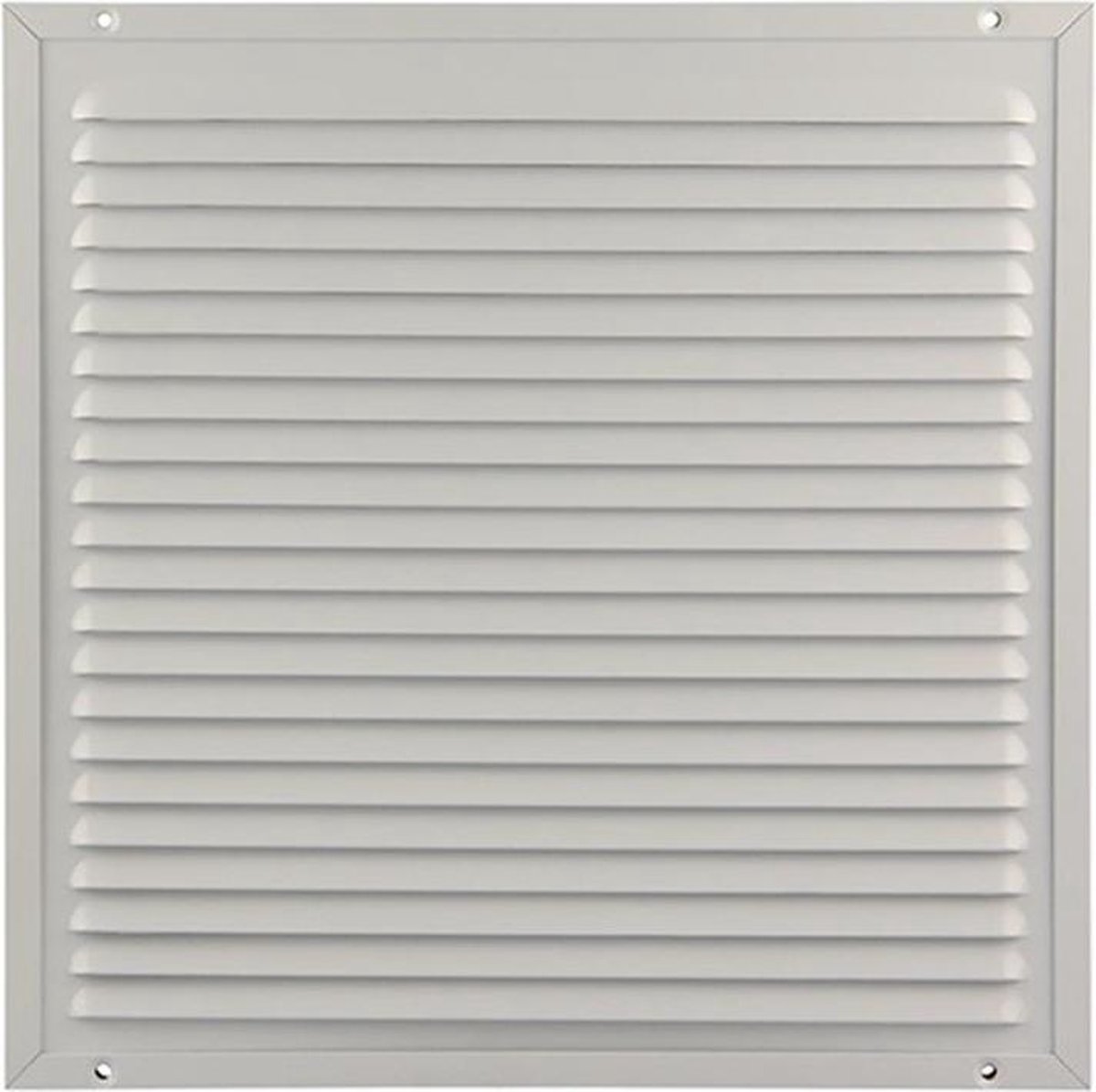 Muurrooster WIT ALU + gaas INOX 300mm X 300mm 437 BEL9010