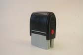 Zelf inktende stempel 40x75mm, zwarte inkt