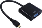 Micro HDMI naar VGA adapter / zwart - 0,15 meter