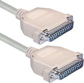 Transmedia Parallelle LapLink / InterLink kabel 25-pins SUB-D (m) - 25-pins SUB-D (m) - 3 meter